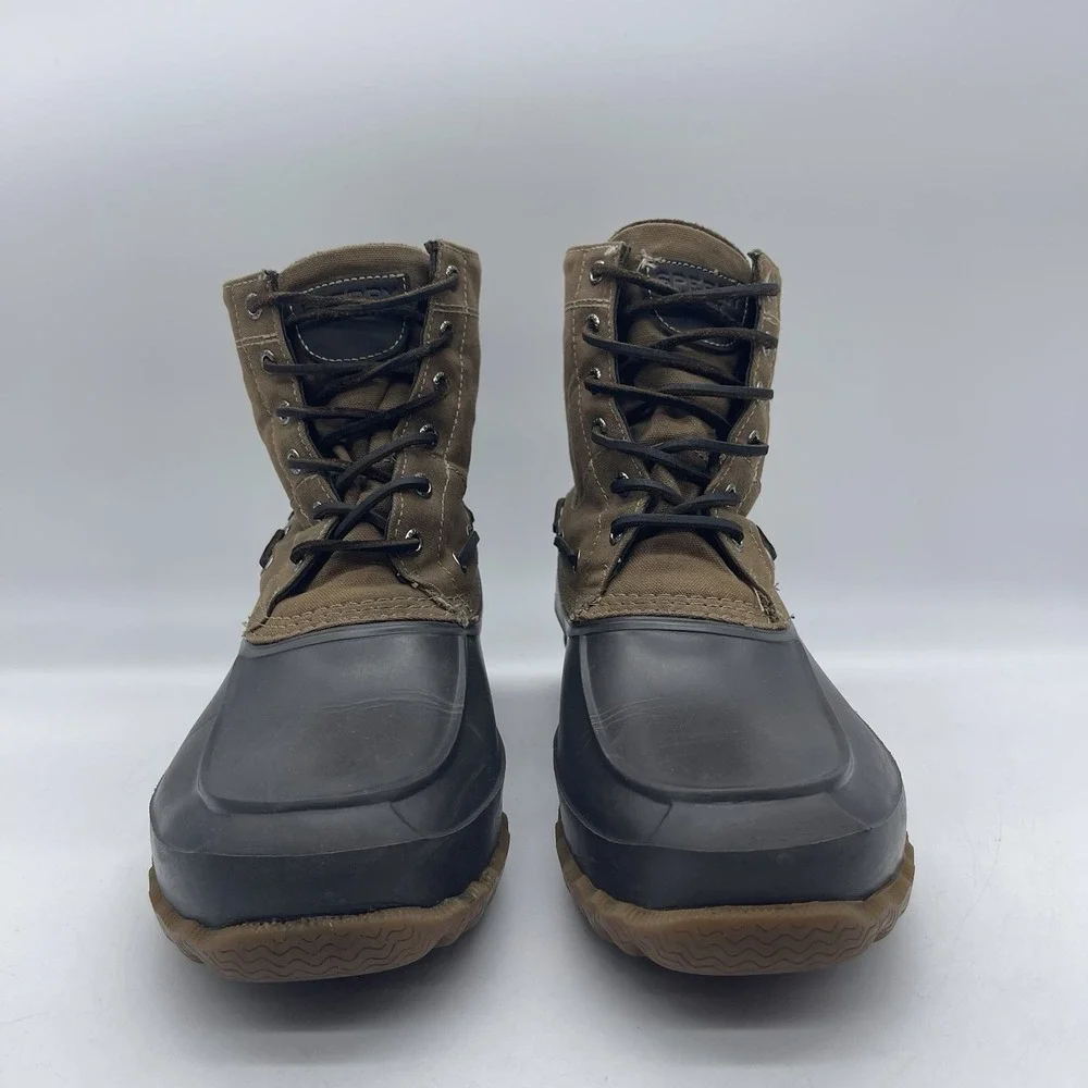 Sperry Decoy STS16417 Men's Size 12  Duck Boots Waterproof Waxed Lace Up Canvas